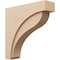 Ekena Millwork 9"W x 36"D x 36"H Thin Helena Rough Cedar Woodgrain TimberThane Corbel, Primed Tan CORUR09X36X36HELRCPR - alternate 1